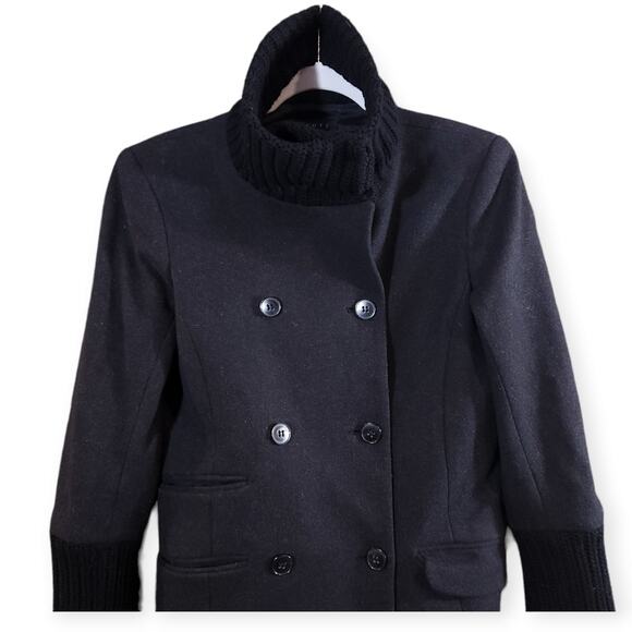 Theory Tegian Exterior Wool Cashmere Double-breasted Jacket in Gray Women's S - Picture 3 of 6